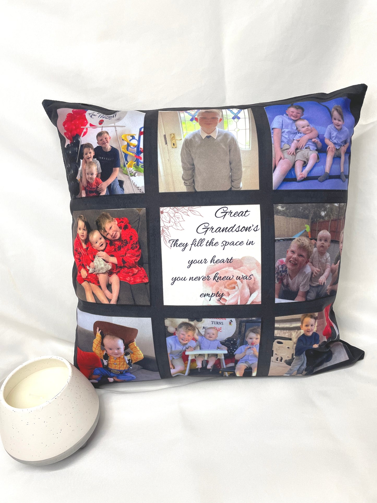 Nine Square Photo Cushion Cover