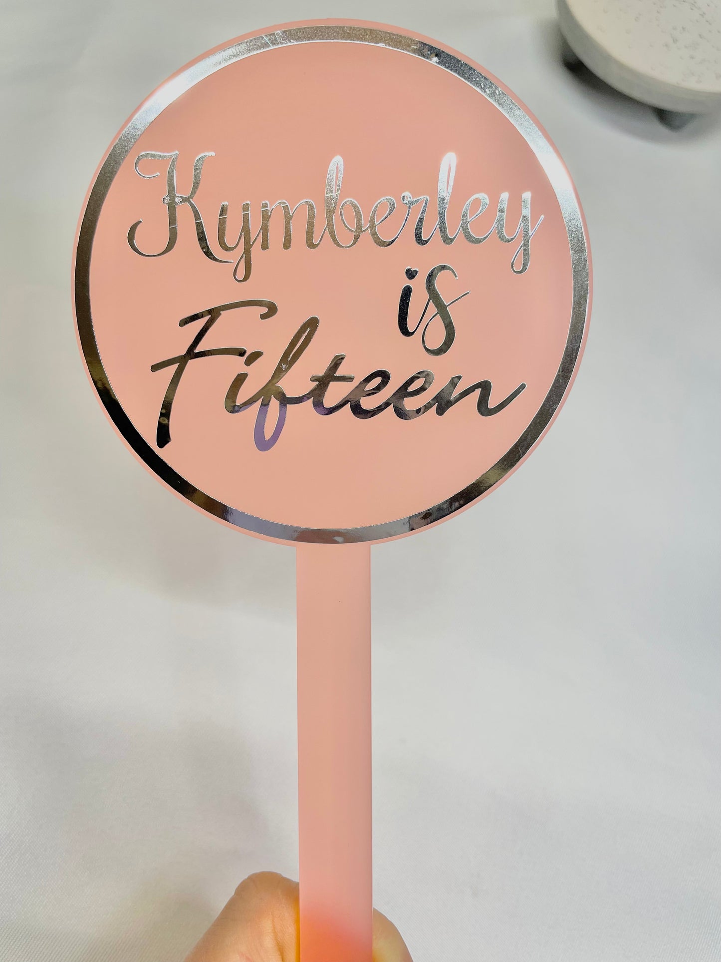 Personalised Cake topper