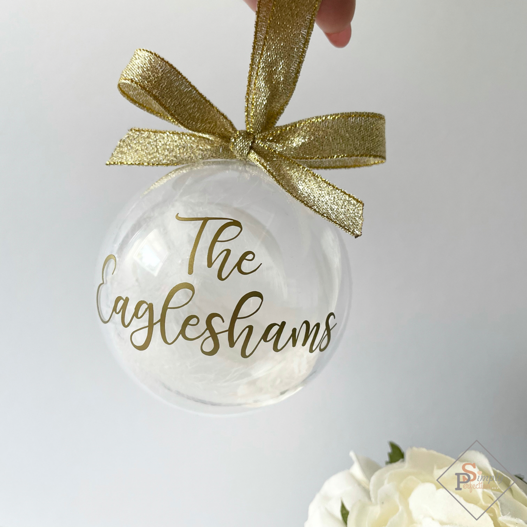 Personalised Bubble Baubles