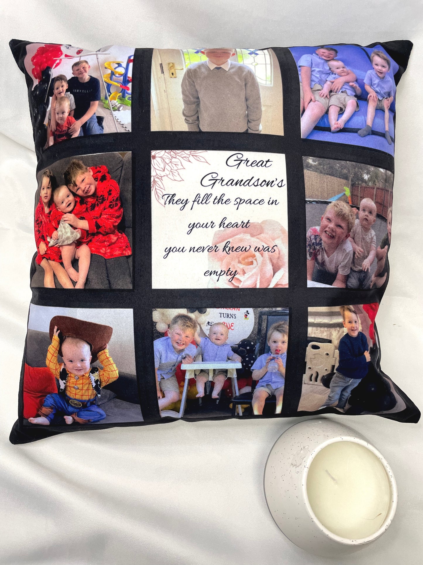 Nine Square Photo Cushion Cover