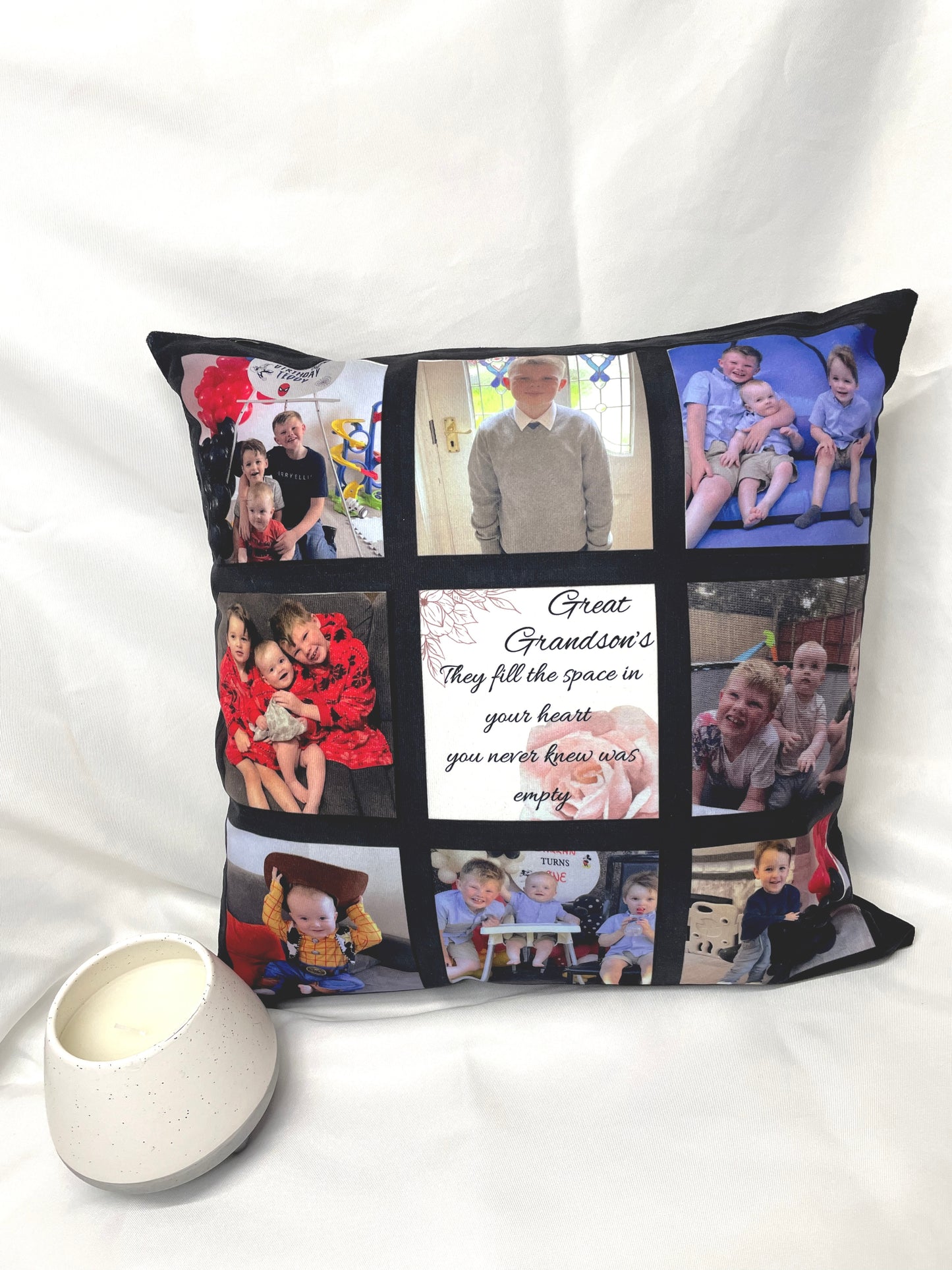 Nine Square Photo Cushion Cover